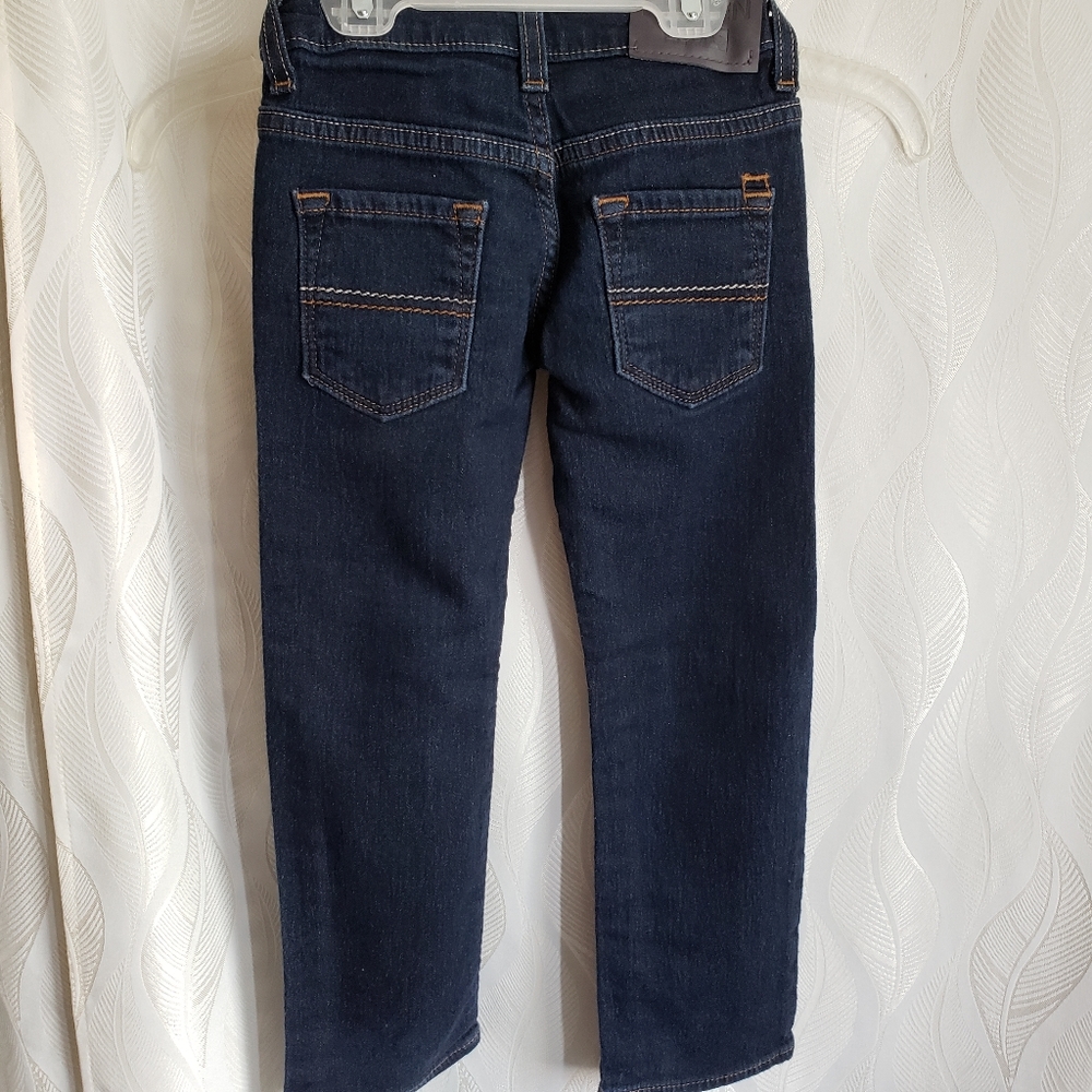 Denizen From Levi's 216 Skinny Fit Boy's Dark Wash Denim Blue Jeans - Picture 2 of 8